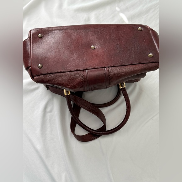 Marino Orlandi Brown Leather Satchel - Picture 9 of 11